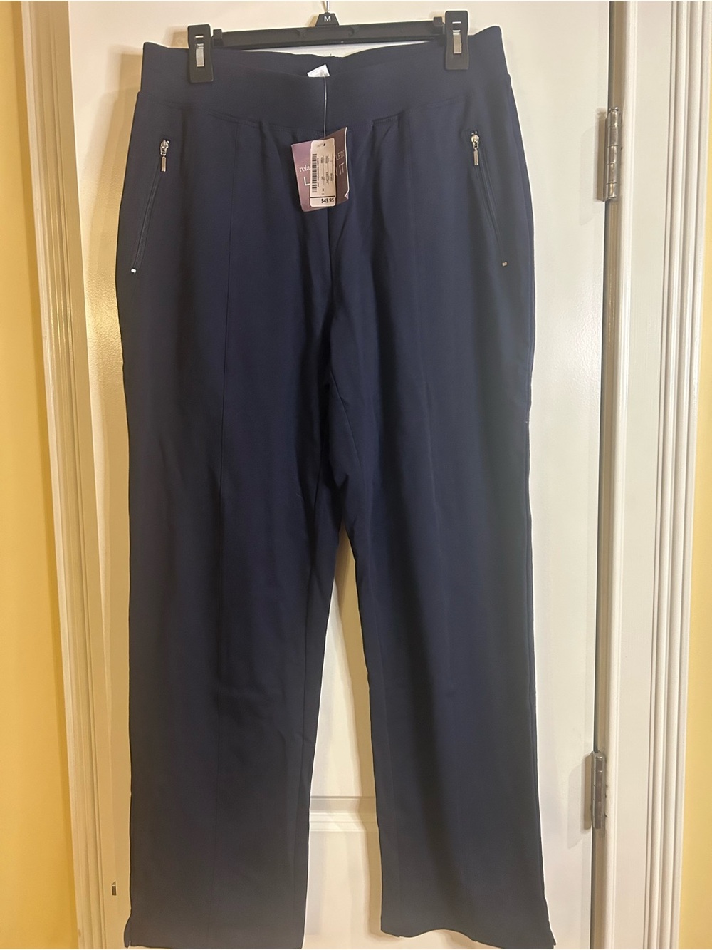 Christopher & Banks Navy Stretch Track Pants